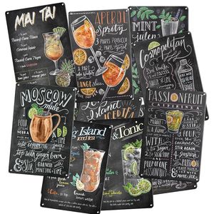 Plaques de peinture rétro Vintage en étain, panneau métallique, décoration murale de Bar, artisanat de maison, décor rétro, peinture, affiche d'art, - Product Image 1