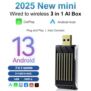 Ka11m Android 13 (mã nguồn mở) không dây Carplay USB dongle IOS Carplay & Android Auto & Android OS 3 trong 1 Carplay ma thuật Adapter - Product Image 2