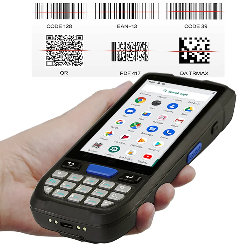 Tableta industrial rugosa IP65 PDAs, PDA de activos compatible con protocolo NFC, 14443A/14, 15693, NFC-IP1 y NFC-IP2