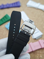Bracelet de montre en caoutchouc pour homme, importé, haut de gamme, personnalisable et interchangeable