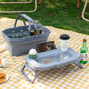 Nueva Caja de Almacenamiento Plegable Rectangular de Gran Capacidad de PP - Cesta de Picnic Duradera, Ecológica y Portátil, Multifuncional para Exteriores - Product Image 2