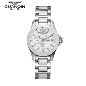 Orologio Automatico da Donna Guanqin GQ50005-1A in Acciaio Inossidabile, Orologio Meccanico di Lusso, Orologio da Donna Scheletrato Impermeabile Elegante - Product Image 4