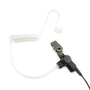 Casque pour talkie-walkie, écouteur filaire à tube acoustique avec micro PTT pour radios Kenwood à 2 broches - Product Image 4