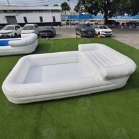 Salon commercial piscine gonflable adulte fête d'été gonflable salon piscine construit banc canapé piscine pour la famille