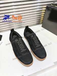Zapatos Deportivos de Moda para Hombre, de Cuero Genuino Negro con Plataforma Roja y Suela Afilada, Zapatos Casuales Populares para Primavera, Estilo Louboutin - Product Image 6