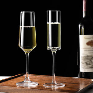 Фабричные оптовые Современные роскошные прозрачные бокалы для шампанского ручной работы для свадебного винного загородного бара - Product Image 4