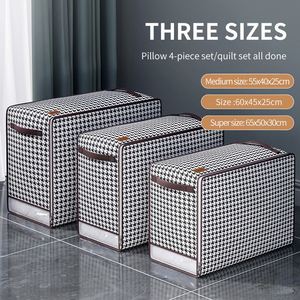 Flat Type Eco-Friendly Non-Woven Fabric Quilt Storage Bag for <b>Wardrobe</b> Clothing Organizer with 50-100L Capacity - Product Image 2