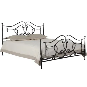 Double Queen king Size <strong>Antique</strong> Wrought <strong>Iron</strong> <strong>Bed</strong> <strong>Frame</strong> Design - Product Image 1