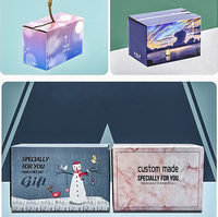 Boîtes d'expédition en kraft coloré rectangle avec logo personnalisé en gros boîtes postales en carton pour avion emballage pour pharmacie