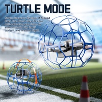 Drone RC 4DRC V51 en forme de ballon de football, moteur brushless, quadricoptère sécurisé avec lumières LED, vol stable, cadeau pour débutant