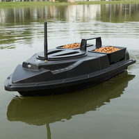 Flytec V700 Version Russe 500M Bateau à appâts à double bac avec éclairage latéral et lumière de virage constante