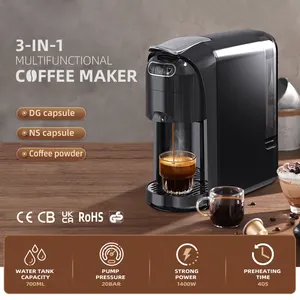 Cafetera 3 en 1, máquina de café con cápsulas K-cup, máquina de café expreso, máquina de café eléctrica