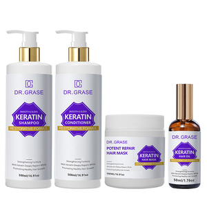 Set Profesional de Champú <span class=keywords><strong>y</strong></span> Acondicionador de Keratina, Repara el <span class=keywords><strong>Cabello</strong></span> Encrespado, <span class=keywords><strong>Seco</strong></span> <span class=keywords><strong>y</strong></span> <span class=keywords><strong>Dañado</strong></span>, Nutrición Profunda, Suavizante e Hidratante - Product Image 2