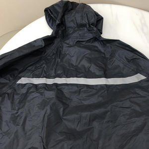 Impermeable con Tira Reflectante Estilo Militar, Azul Marino, Verde Militar, Poncho de Senderismo Individual, Poliéster PVC Impermeable - Product Image 1