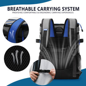 Bolsa de Reparto de Comida con Logotipo Personalizado, Azul, Impermeable, Aislada, Mochila Térmica, Mochila para Portátil con Bolsa de Almuerzo de 24L - Product Image 3