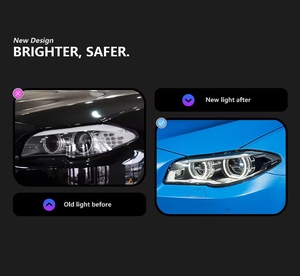 Gruppo Fari a <span class=keywords><strong>LED</strong></span> con Proiettore e Luci Diurne Angel Eyes per <span class=keywords><strong>BMW</strong></span> Serie 5 <span class=keywords><strong>F10</strong></span>, 12V 55W - Product Image 3