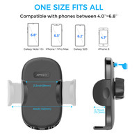 Support de téléphone portable flexible à forte aspiration, réglable à 360 degrés, MagicMount, support de téléphone pour voiture, fenêtre, libération en une touche pour