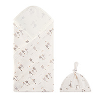 Vente en gros Couverture d'hôpital pour nouveau-né en tricot de coton doux et confortable extensible pour bébé