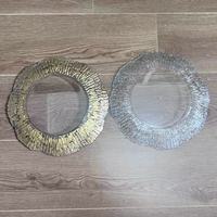 Assiettes de présentation en plastique transparentes, style français minimaliste, pour mariage, hôtel, fête, décoration