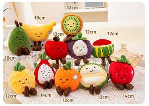 Giocattoli di Frutta Carini Peluche Mangostano Kiwi Durian Fragola Banana Pera Mela Arancia Anguria Ananas - Product Image 2
