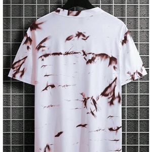 Graphic <b>Tie</b> Dye Knitted T-Shirt Letter Print Crew Neck Short Sleeve Casual Summer Tee Tops <b>Men's</b> Anti-Wrinkle & Breathable - Product Image 4