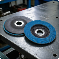Disques abrasifs de ponçage de haute qualité en acier inoxydable avec zircone personnalisable de 115 mm, disques à lamelles
