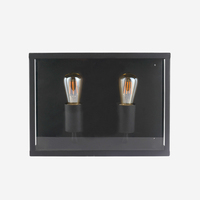 Lampe murale LED pour jardin extérieur Support de lampe E27 en acier inoxydable Éclairage haut-bas certifié ROHS avec base durable