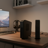 Nueva Mini PC con Placa Base H610, Intel Core I3/i5/i7, Windows 11, Puertos de Red Duales, SSD de 128GB-1TB para Uso Empresarial y Doméstico