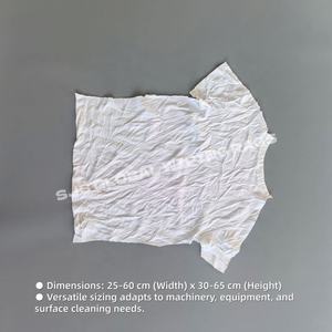 Trapos de Algodón Blancos para Uso Industrial, 100% Algodón, Alta Absorción de Aceite, Trapos de Algodón Blancos para Limpieza - Product Image 3