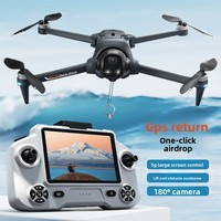 Drone Quadricoptère FPV GPS YL059 avec Double Caméra 4K HD, Évitement d'Obstacles, Écran Tactile LED et Télécommande pour Enfants