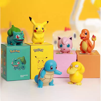 Figura Auténtica de Pikachu y Psyduck de Pokémon, Adorno Lindo para el Tablero del Auto, Decoración de Escritorio, 100% Original, Regalo Coleccionable, Venta al Por Mayor