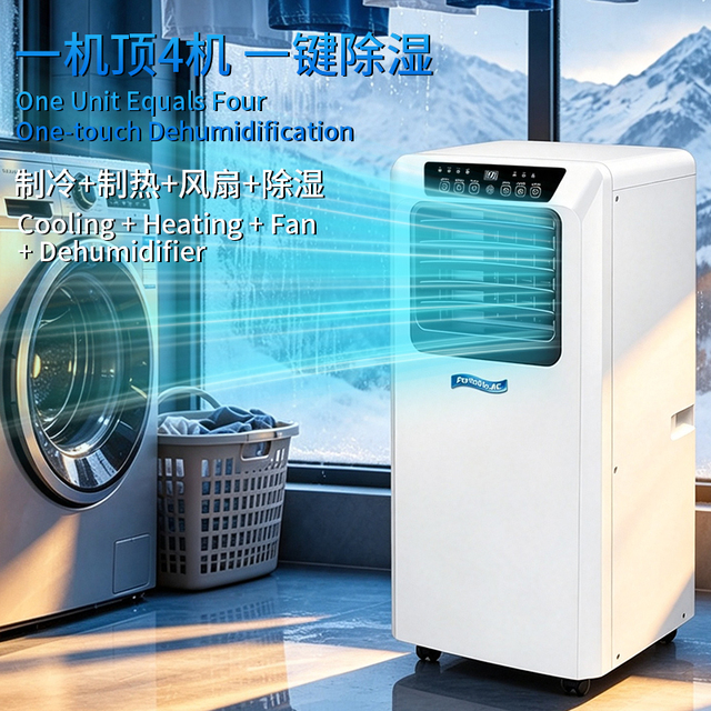 Portable Air Conditioner 5000/7000/9000/12000/14000/18000BTU Fast Cooling and Efficient Heating All in One Standing Equipment