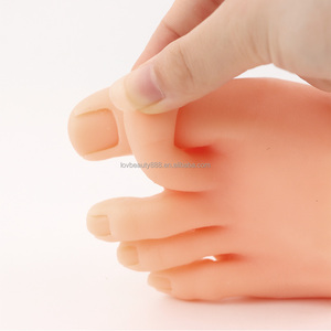 แบบจำลองฝึกทำเล็บเท้าซิลิโคนนิ่มสำหรับฝึกทำเล็บและตกแต่งเล็บ - Product Image 4