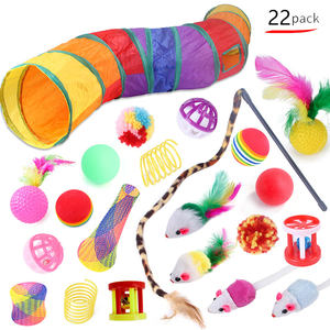 <span class=keywords><strong>Venta</strong></span> caliente Cat Tube Tunnel Interactive Kitten Chew Ball Toy Variety Pack Set para Pet Shop - Product Image 2