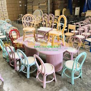 Sillas de ratán para niños para eventos fiesta de cumpleaños Venta caliente chico sala de juegos muebles de dormitorio hecho en Vietnam - Product Image 1