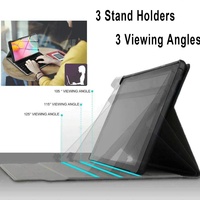 Casing Pelindung Tablet A9plus/S9FE dengan Keyboard Magnetik, Lampu Latar RGB Tiga Warna, Bahan Kulit, Buatan Cina