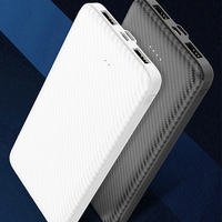 Powerbank personnalisé Charge rapide Type C double USB Grande capacité 5W 10000mAh 8000mAh Batterie externe extérieure