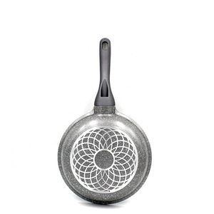 Poêle à frire et sauteuse classiques en <span class=keywords><strong>aluminium</strong></span> moulé sous pression, antiadhésives, avec long manche en plastique, <span class=keywords><strong>sans</strong></span> <span class=keywords><strong>PFOA</strong></span>, pour cuisinières à gaz et à induction - Product Image 6