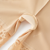 Shorty de sécurité taille haute pour femme Green Envoy 2-en-1 avec culotte intégrée en soie glacée anti-transparence