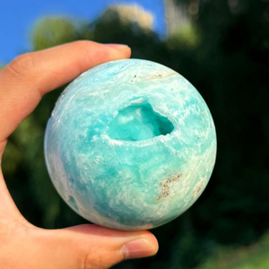 Sphère en héminormite naturelle en gros, artisanat sculpté écologique, pierre précieuse de guérison, cadeau de décoration Feng Shui - Product Image 6