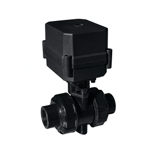 วาล์วบอลไฟฟ้าแบบมีมอเตอร์ COVNA ขนาด 1 นิ้ว UPVC DC24V แบบสองทาง ข้อต่อแบบยูเนียนคู่  พร้อมปลั๊กเสียบ  ใช้งานได้ 90 วัน - Product Image 2