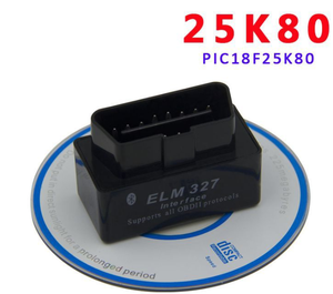 ELM327 V1.5 OBD2, ELM 327 1,5 OBD, ELM 327 V1.5 Double carte 25K80 Chip - Product Image 3
