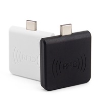 Lector RFID Micro-USB Portátil de Material ABS con Distancia de Lectura de 3-5cm para Teléfono Móvil, ISO 14443A de 13.56MHz, Venta al Por Mayor