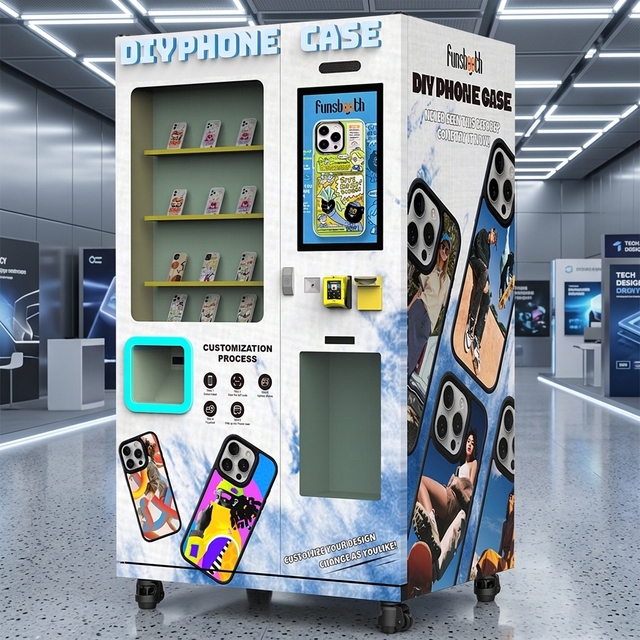 Funsbooth 3D All-In-One UV Printer Kiosk Custom Phone-Case-Printing-Machine Vending DIY Photo Making Phone Case Printing Machine