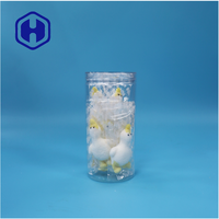 Pot en plastique PET à ouverture facile anti-fuite sans BPA de qualité alimentaire pour snack biscuits popcorn chips semoule de maïs torsadée