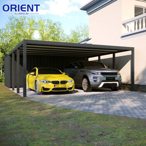 Abri de voiture en aluminium pour 2 véhicules - Auvent en polycarbonate, abri de voiture résistant aux intempéries pour usage résidentiel/commercial en extérieur - Product Image 3