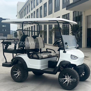 Carrito de Golf Eléctrico Premium Blanco de 6 Plazas, Vehículo Todoterreno para Recorridos en Resorts de Montaña - Product Image 3