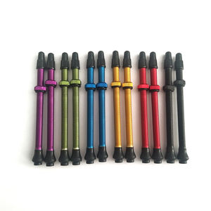 Válvula Presta de bicicleta sin cámara de 100mm de alta calidad, accesorio Premium de aleación de aluminio anodizado verde - Product Image 1