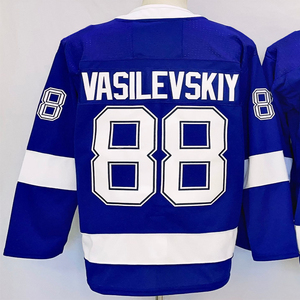 Camisetas de Hockey Cosidas para Hombre # 21 Brayden Point # 86 Nikita Kucherov # 91 Stamkos # 77 <span class=keywords><strong>Victor</strong></span> Hedman # 88 Vasilevskiy # 59 Guentzel - Product Image 3