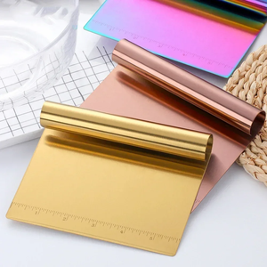 Raspador de Metal para Pasteles, Cortador de Masa de Acero Inoxidable, Espátulas Manuales para Repostería, Raspador de Pizza, Herramientas para Hornear, Accesorios de Cocina - Product Image 2